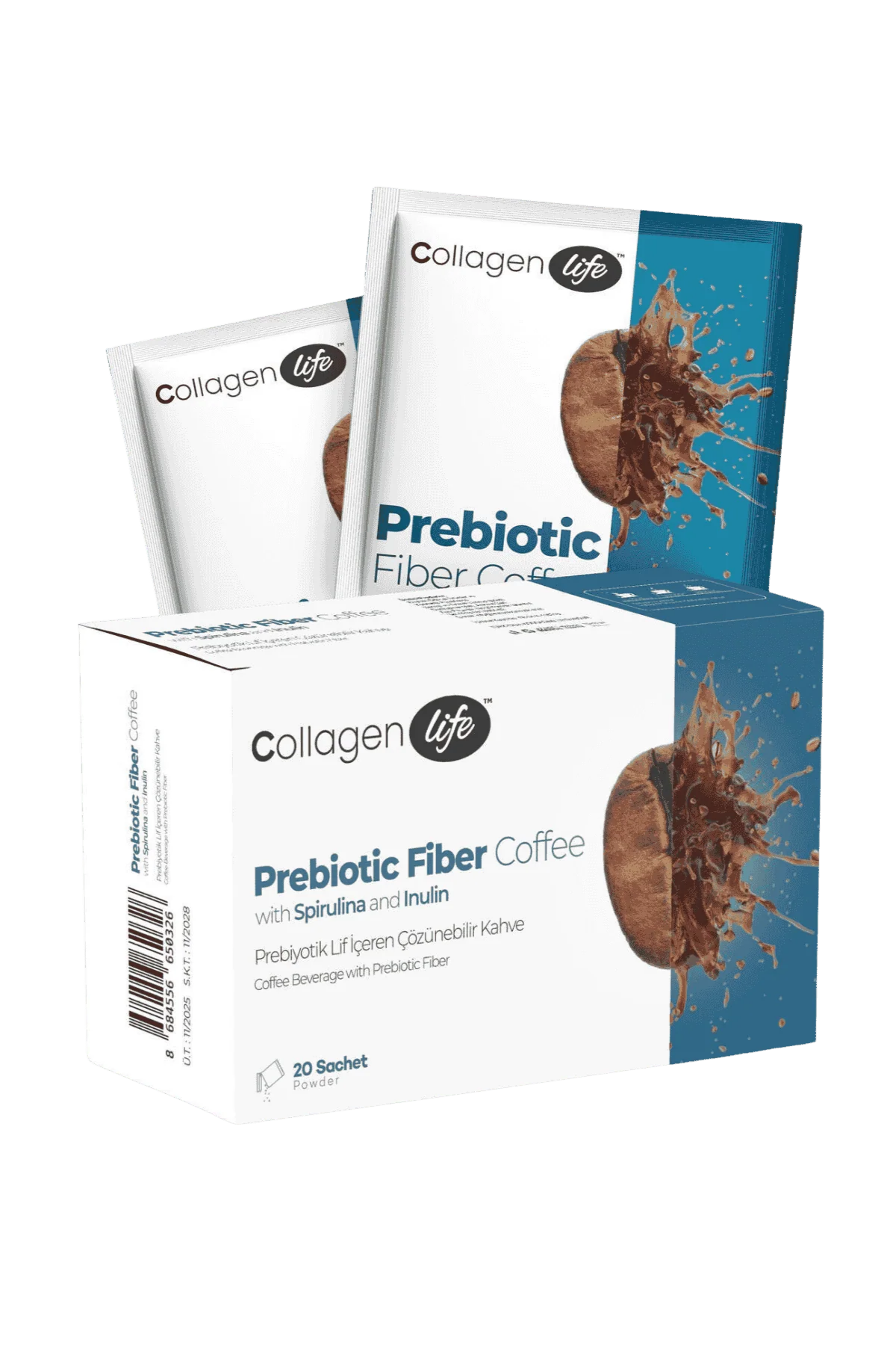 CollagenLife Prebiotic Fiber Coffee with Spirulina and Inulin